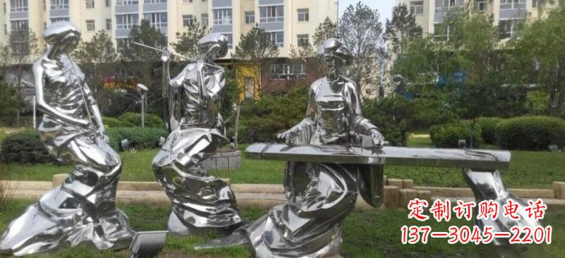 廊坊精致的不锈钢美女雕塑