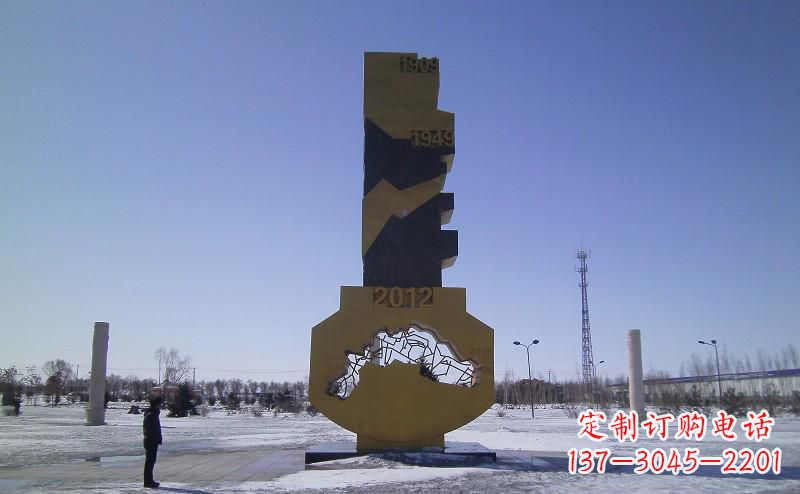 廊坊不锈钢抽象钥匙雕塑——精美装饰品