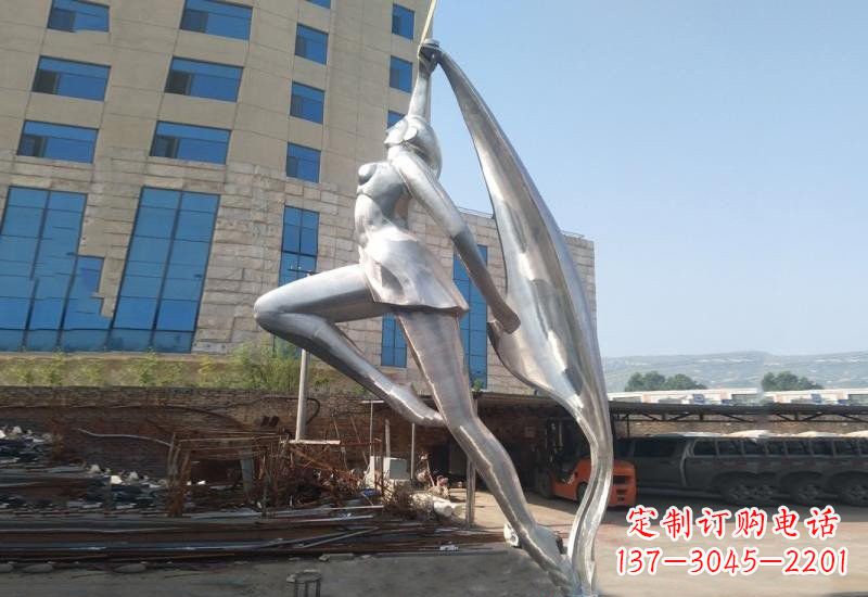 廊坊不锈钢女孩雕塑