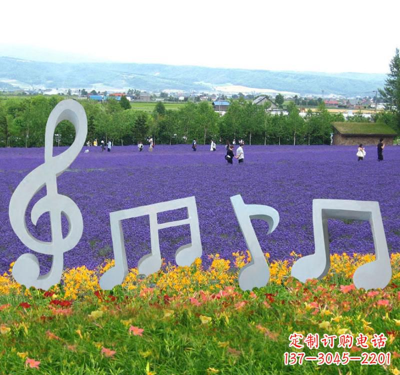 廊坊精美不锈钢音符雕塑