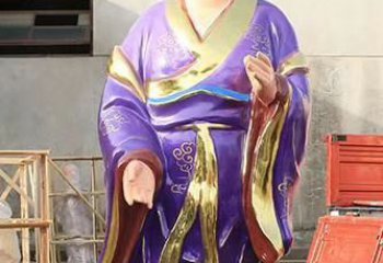 廊坊玻璃钢宗教庙宇彩绘八仙神像