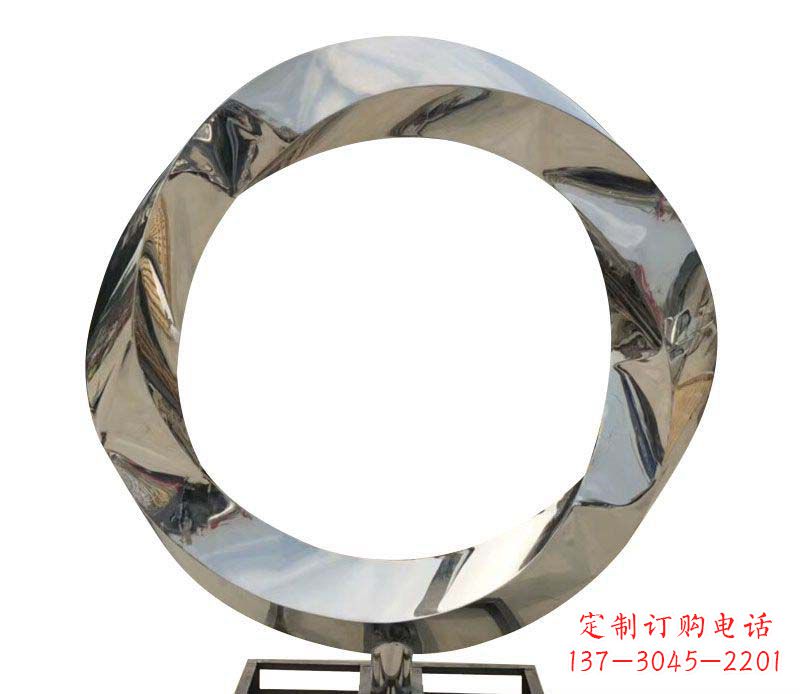 廊坊不锈钢圆环雕塑——精美而优雅