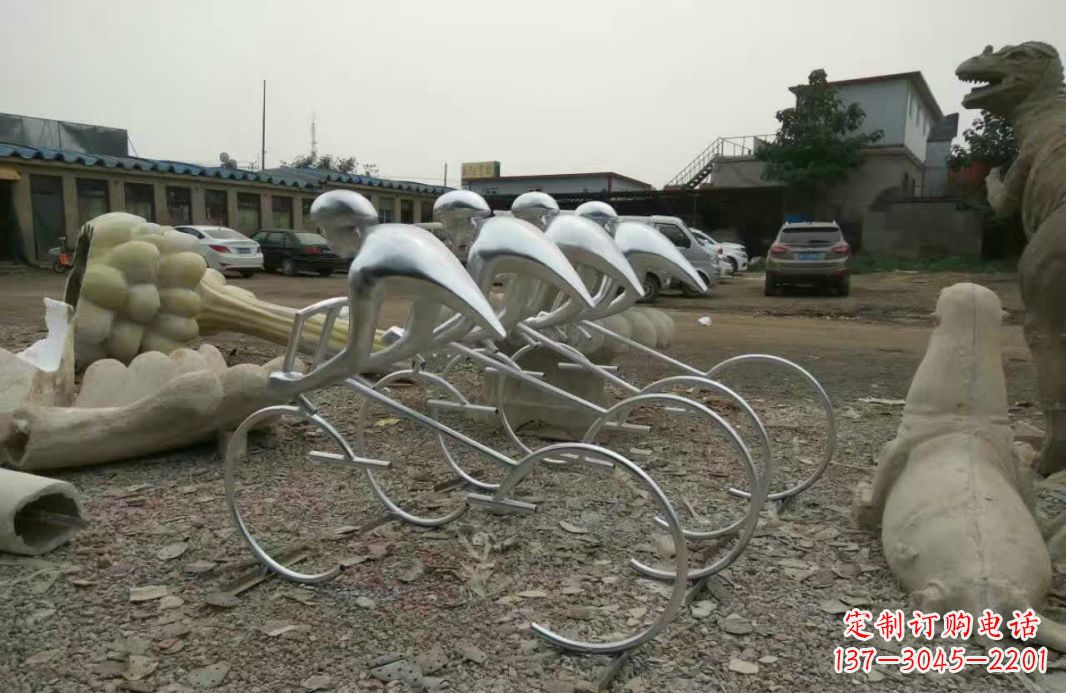 廊坊不锈钢自行车雕塑