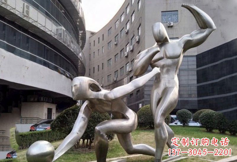 廊坊不锈钢保龄球雕塑——精美绝伦