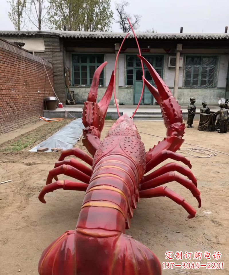 廊坊不锈钢大龙虾雕塑雕塑之美