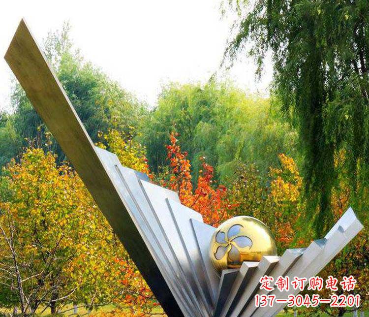 廊坊不锈钢大型翅膀景观雕塑