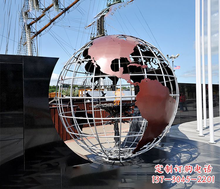 廊坊不锈钢大型地球仪雕塑