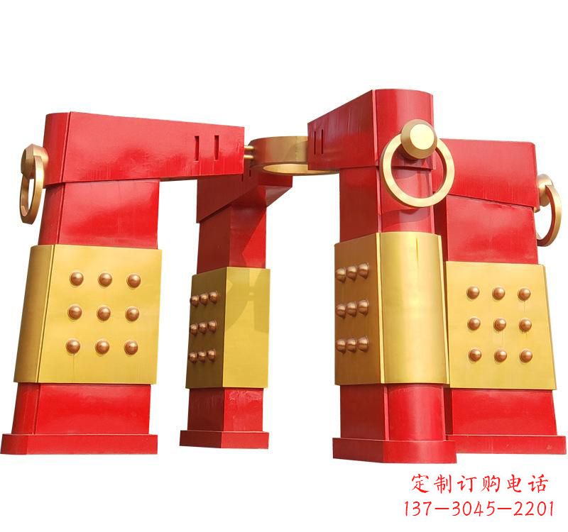 廊坊不锈钢大型拱门雕塑——传承文化精髓