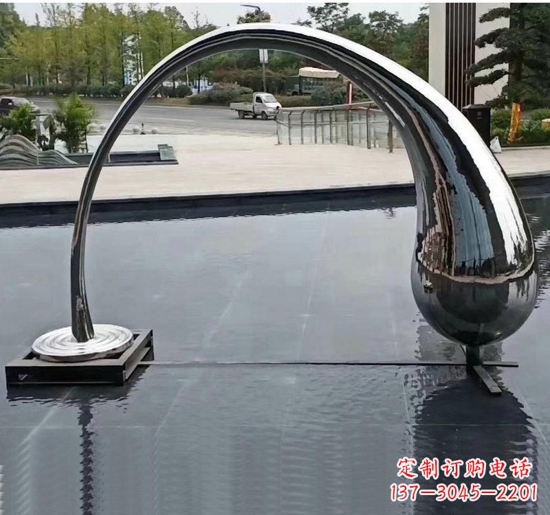 廊坊不锈钢大型水滴雕塑让艺术融入生活