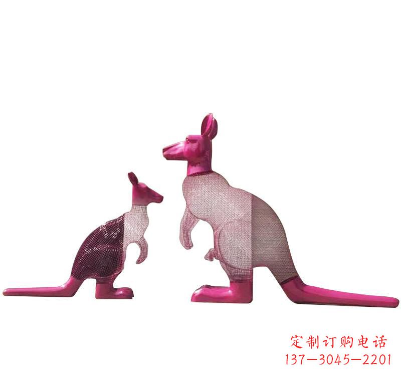 廊坊不锈钢袋鼠雕塑——传承澳大利亚文化