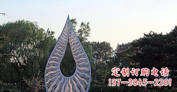 廊坊水滴雕塑给公园带来流动的美
