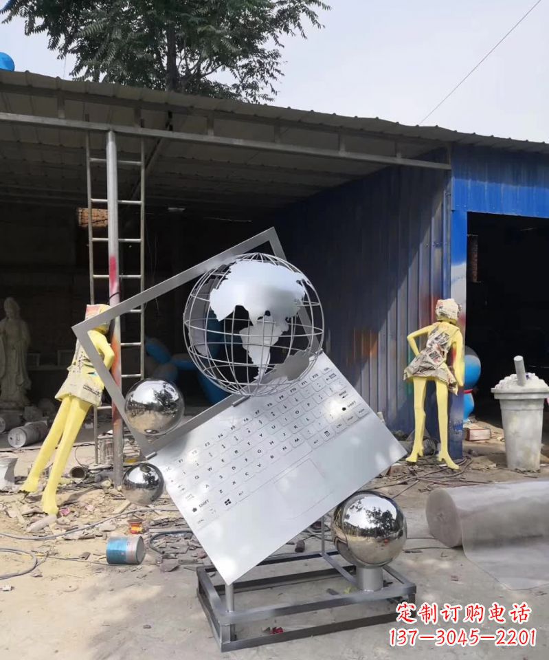 廊坊不锈钢地球雕塑艺术与科技的完美结合