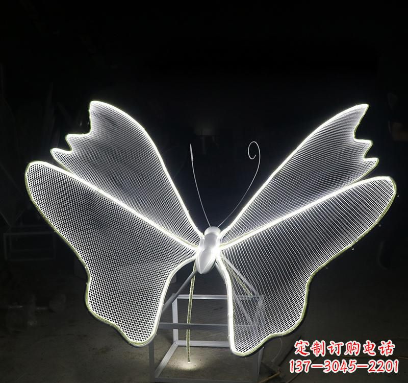 廊坊不锈钢灯饰蝴蝶雕塑