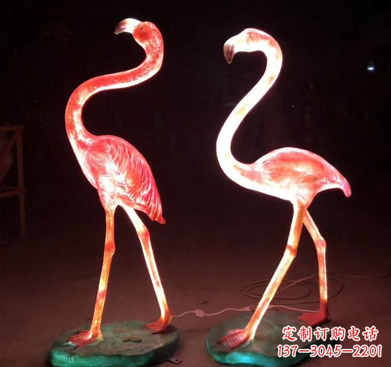 廊坊不锈钢火烈鸟绚丽多彩的艺术品