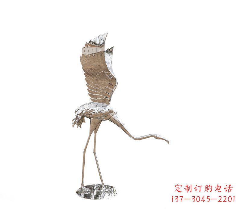 廊坊不锈钢火烈鸟雕塑灿烂耀眼的艺术之作