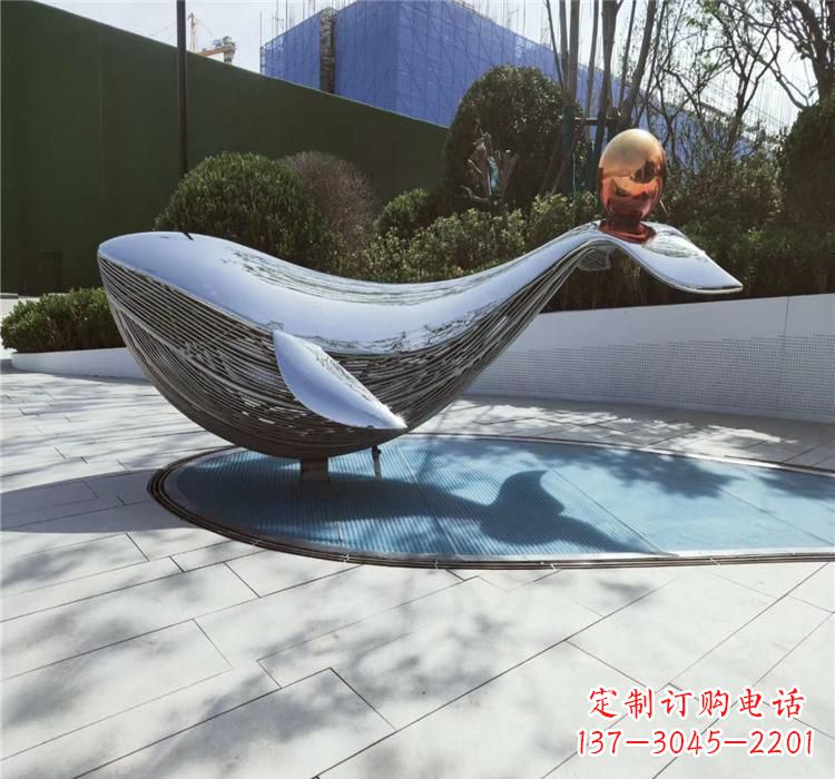 廊坊不锈钢海豚雕塑艺术与科技的完美结合