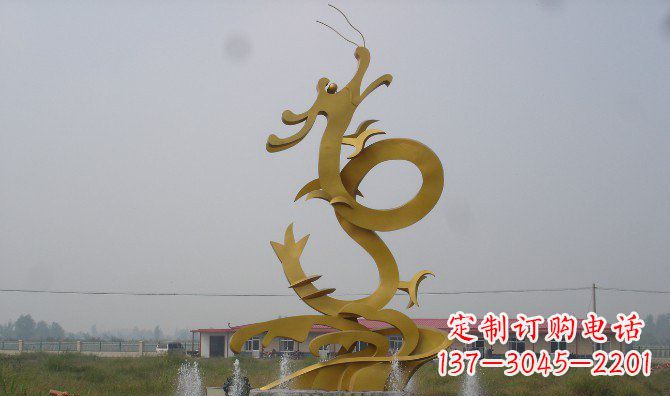 廊坊不锈钢飞龙雕塑
