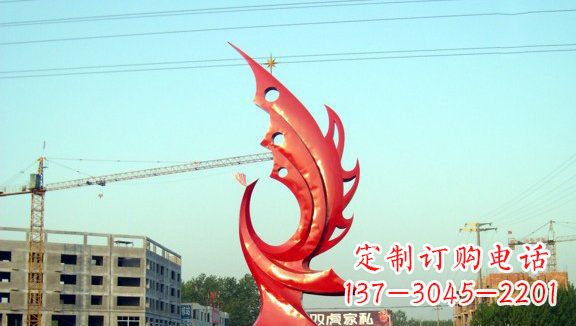 廊坊不锈钢凤凰城市雕塑