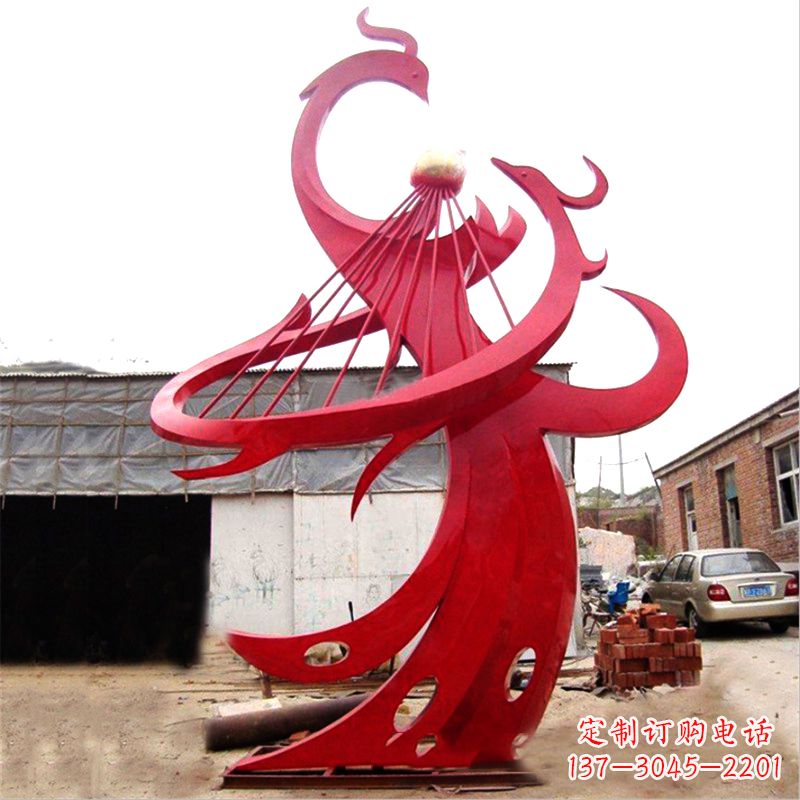 廊坊不锈钢凤凰景观雕塑
