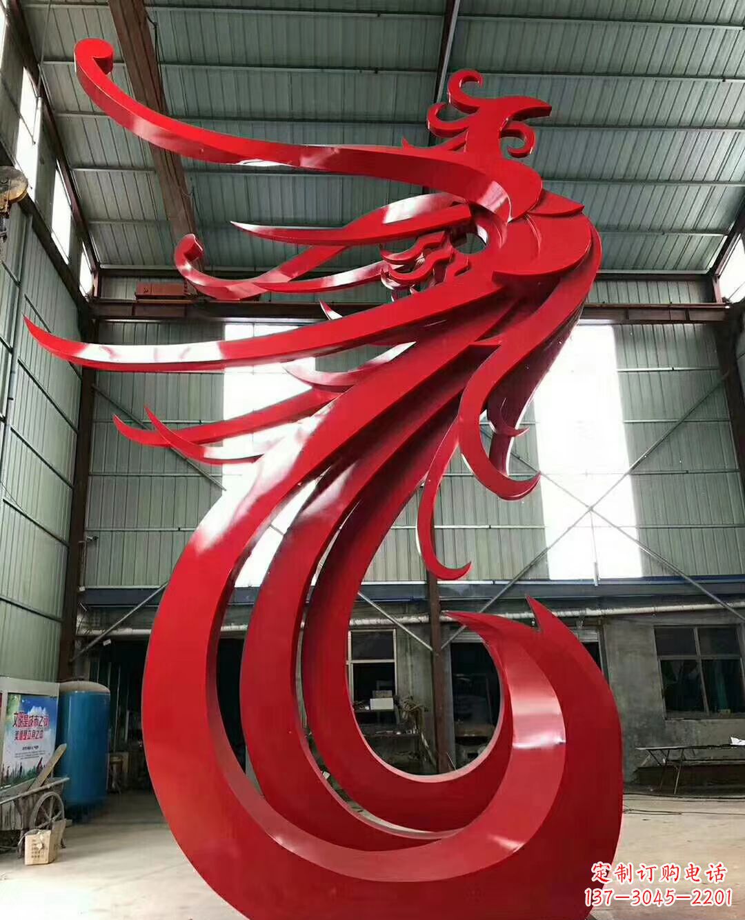 廊坊不锈钢凤凰景观雕塑广场公园动物雕塑