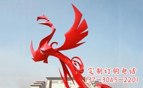 廊坊不锈钢凤凰展翅雕塑