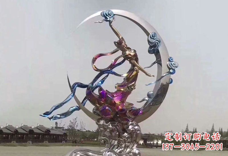 廊坊不锈钢嫦娥奔月雕塑