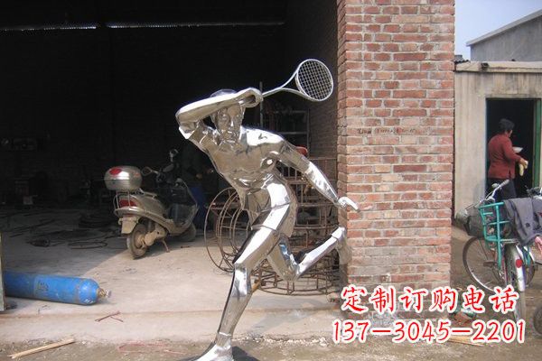 廊坊羽毛球雕塑——点亮不锈钢公园