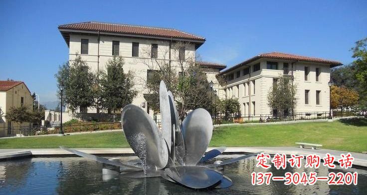 廊坊不锈钢喷泉雕塑——美的象征