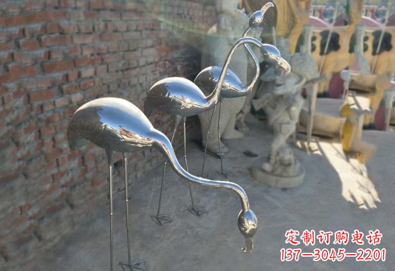 廊坊不锈钢火烈鸟雕塑灿烂耀眼的艺术之作