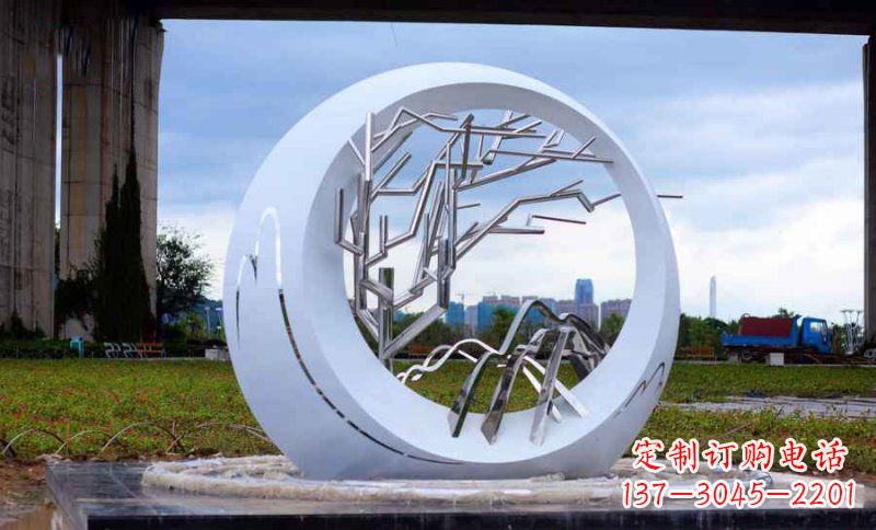 廊坊不锈钢树枝雕塑艺术与环保的完美结合