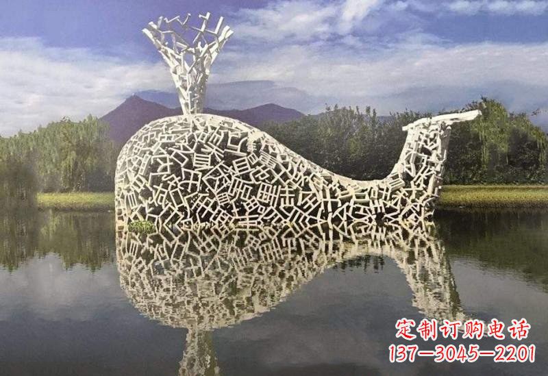 廊坊不锈钢鲸鱼雕塑令人惊叹的艺术之作