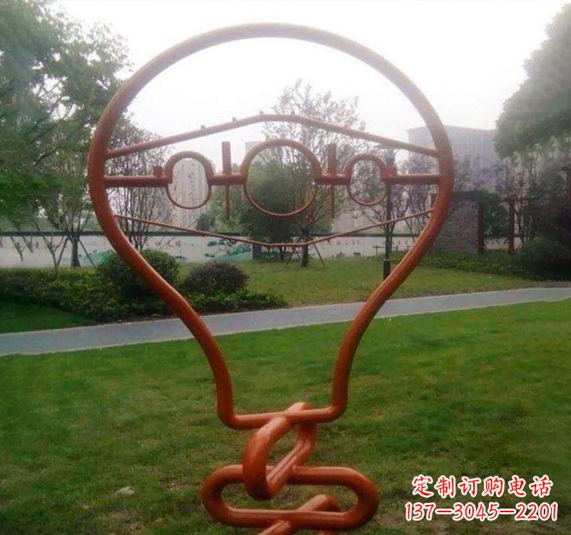 廊坊不锈钢灯泡雕塑点亮城市之美
