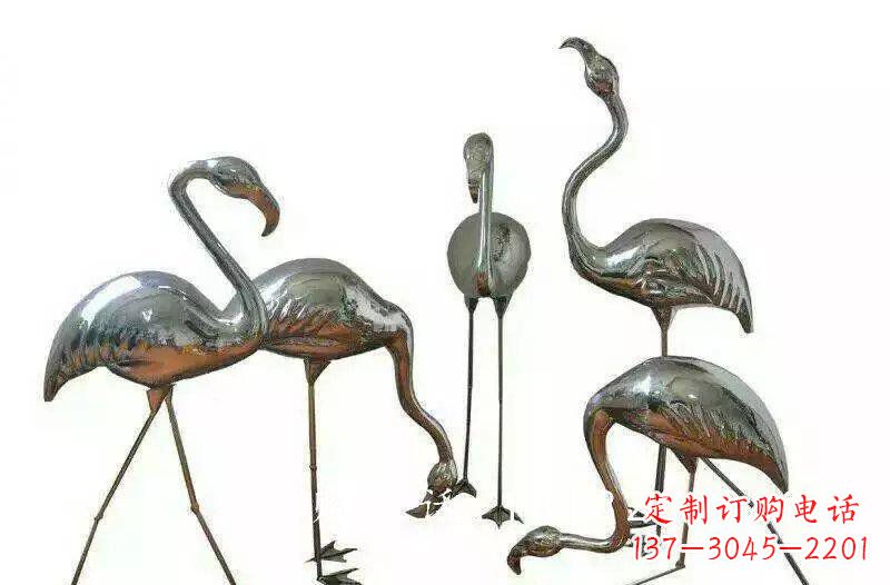 廊坊不锈钢火烈鸟雕塑——美丽的自然之美