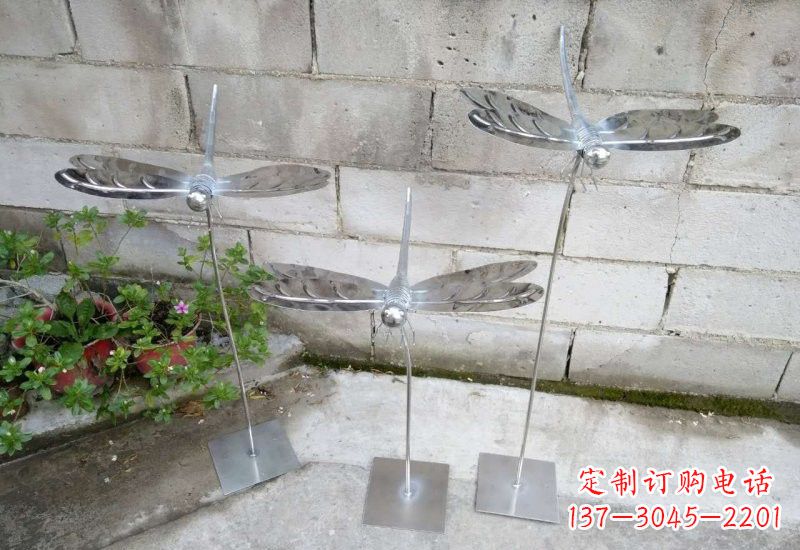 廊坊动物雕塑不锈钢蜻蜓的精美镜面