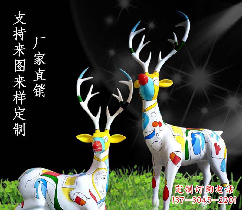 廊坊不锈钢动物雕塑——小鹿