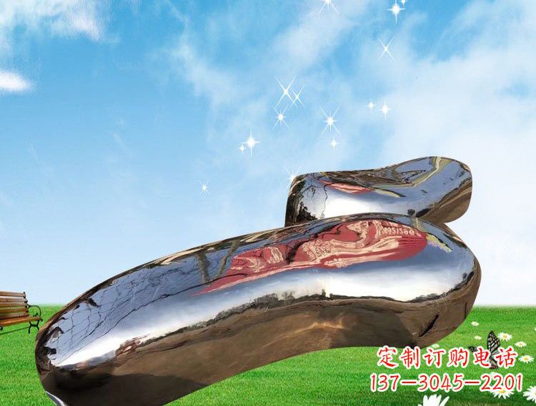 廊坊精美的不锈钢鹅卵石雕塑