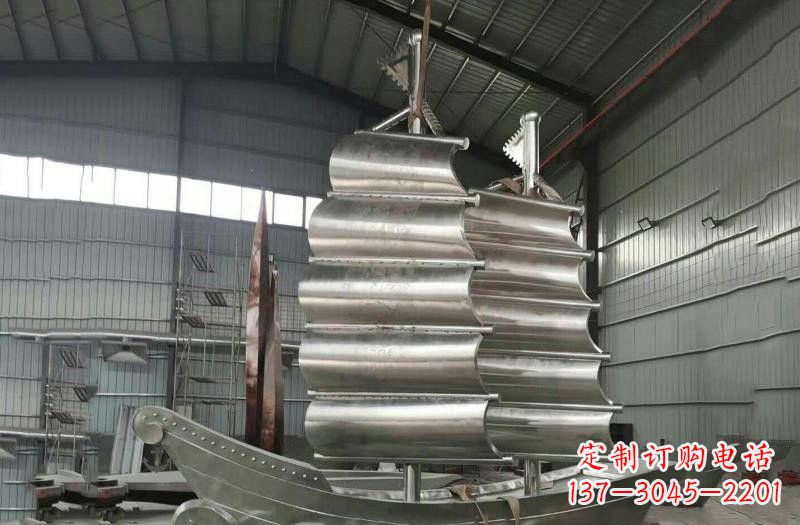 廊坊不锈钢帆船雕塑海洋的象征