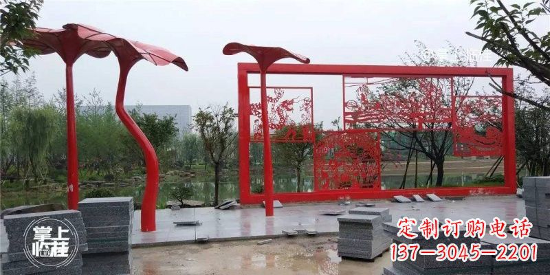 廊坊不锈钢剪纸龙凤雕塑精美雕刻传承古老文化