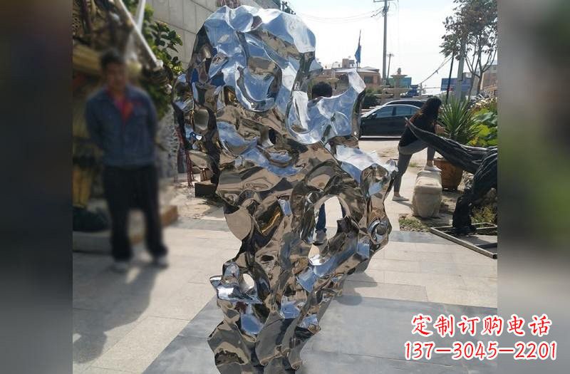 廊坊不锈钢公园镜面太湖石