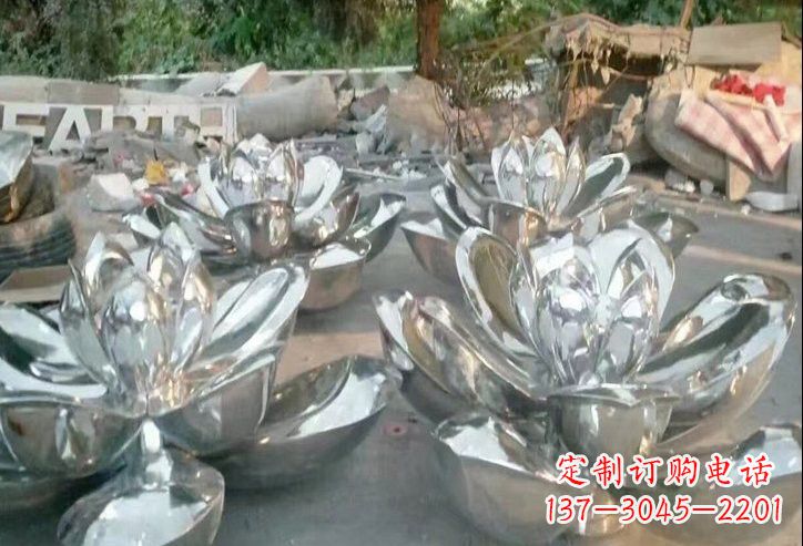 廊坊不锈钢莲花雕塑一件象征着美丽与自由的作品