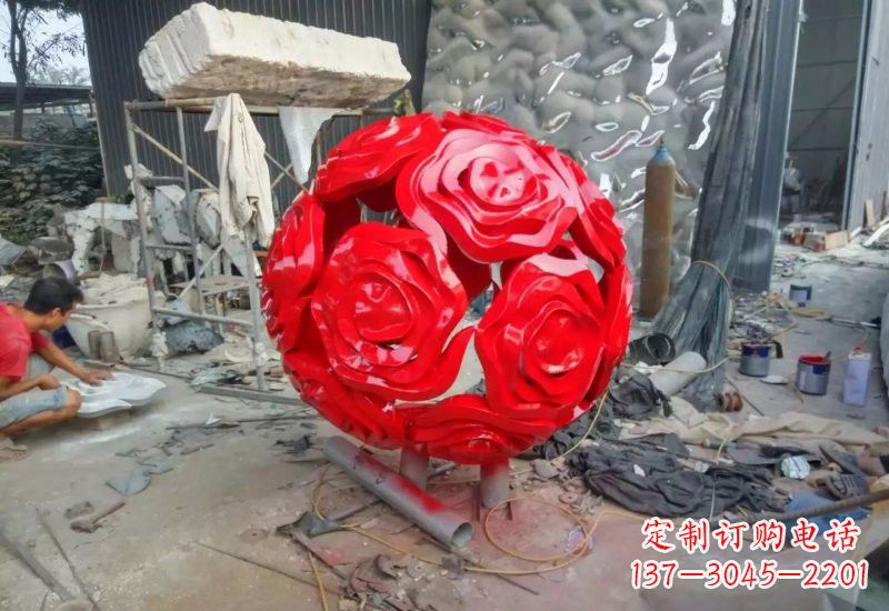 廊坊不锈钢玫瑰雕塑让玫瑰之美永存