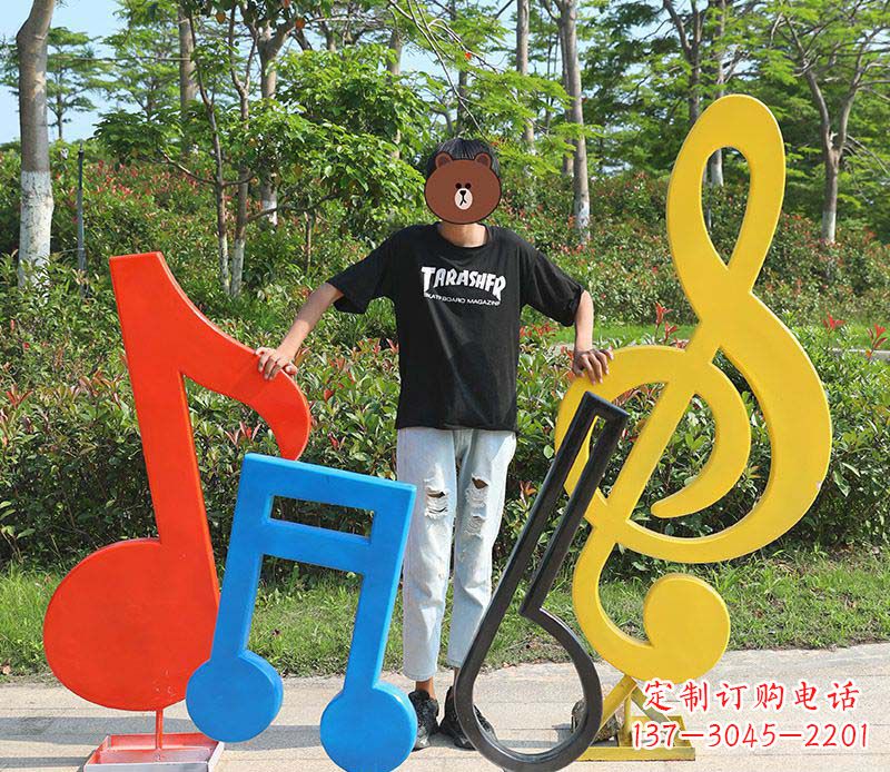 廊坊不锈钢公园音符雕塑——精美绝伦