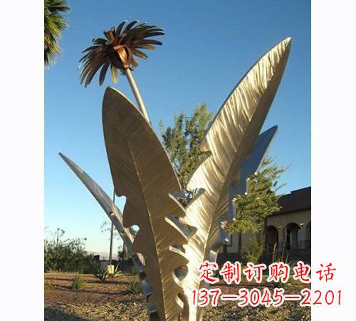 廊坊不锈钢蒲公英雕塑——点缀公园美景