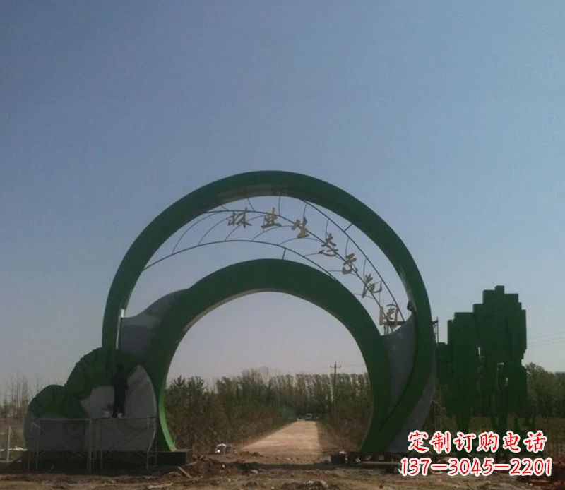 廊坊不锈钢拱门雕塑给家园增添艺术气息