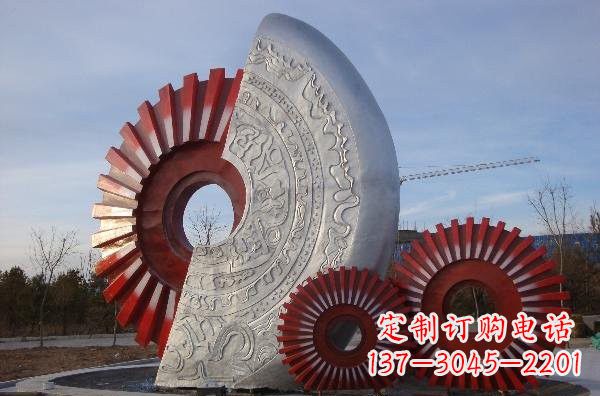 廊坊不锈钢齿轮雕塑精致而精美