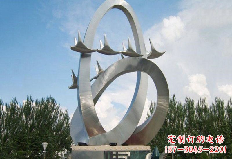 廊坊不锈钢天鹅雕塑