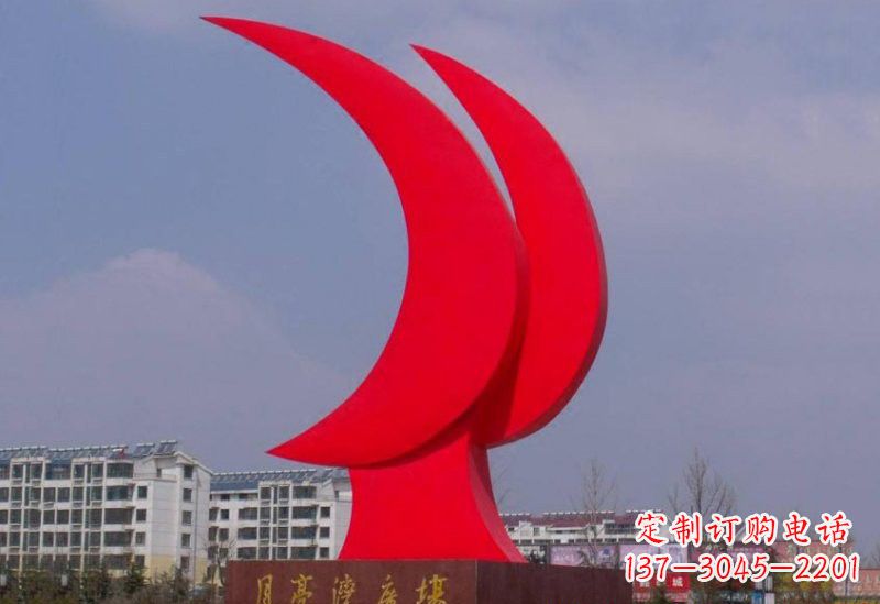 廊坊精美的不锈钢月亮雕塑