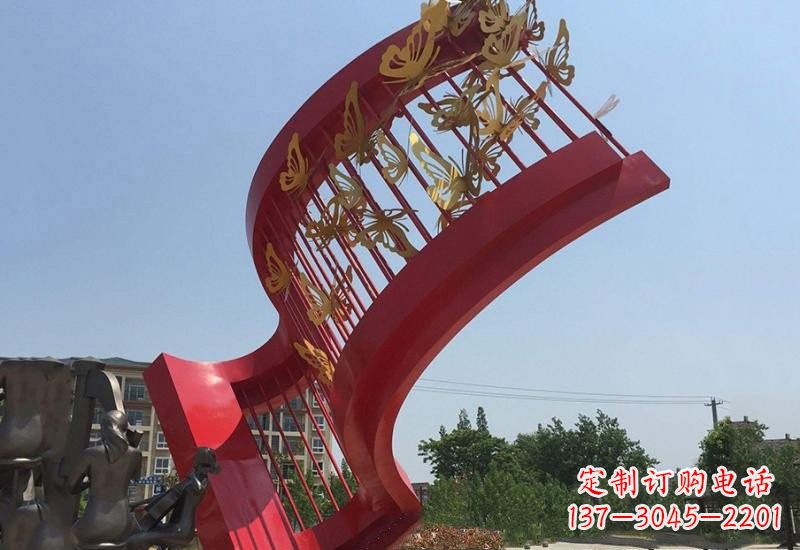 廊坊不锈钢蝴蝶灵动的艺术雕塑