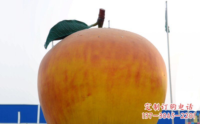 廊坊不锈钢苹果雕塑浓缩艺术精髓