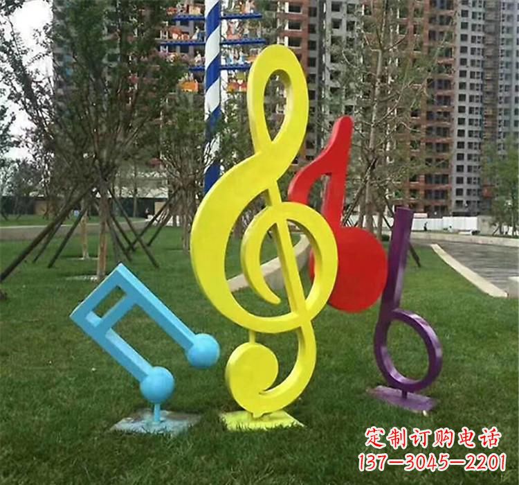 廊坊不锈钢音符雕塑音乐的流动之美